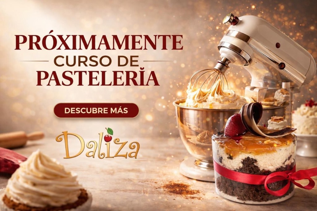 Próximamente curso de pastelería Daliza — taller y postres